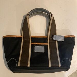 Small Coach Bag, canvas, leather. N. K04K - 6260. Nice!